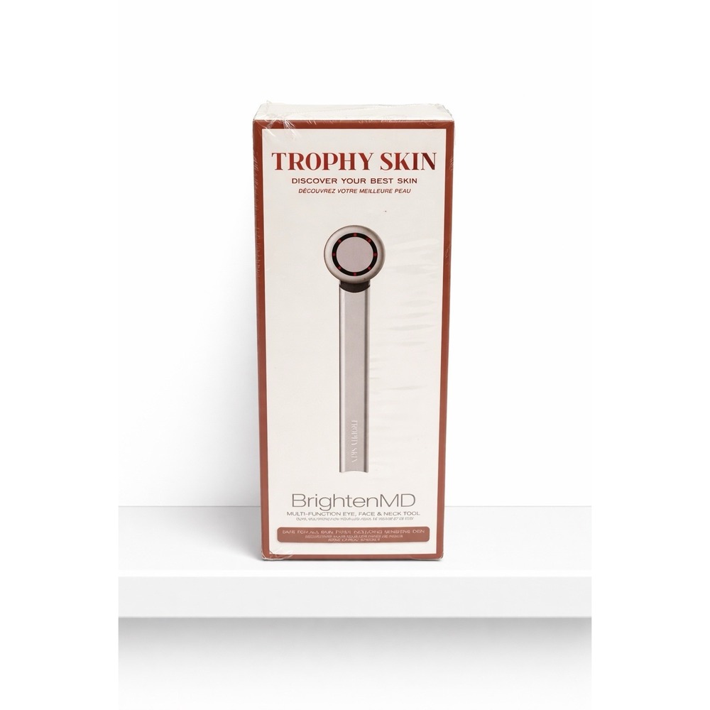 Trophy Skin BrightenMD LED Facial Device Heat Microcurrent Tool New Sealed